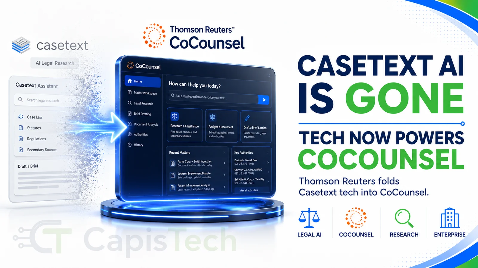 Casetext AI Is Gone: How Its Technology Now Powers Thomson Reuters' CoCounsel